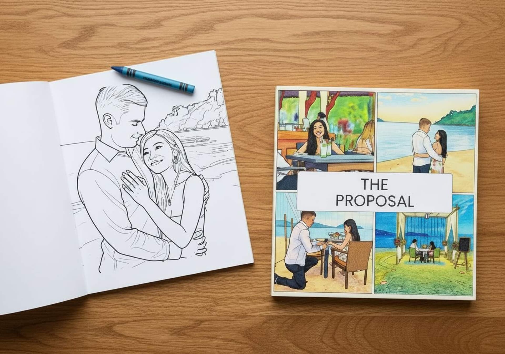 Personalised kids colouring books from family photos
